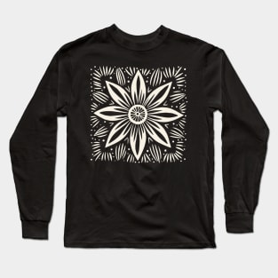 Lino Cut Flower Long Sleeve T-Shirt